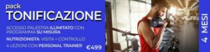 PACCHETTO TONIFICAZIONE - 4 MESI